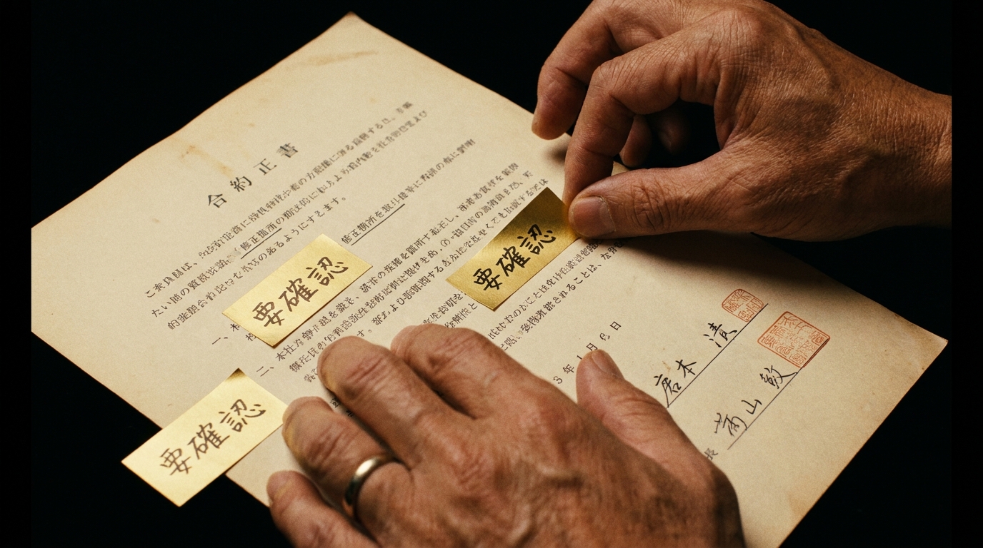 解約後のホームページとドメインの扱いを契約書で確認するイメージ